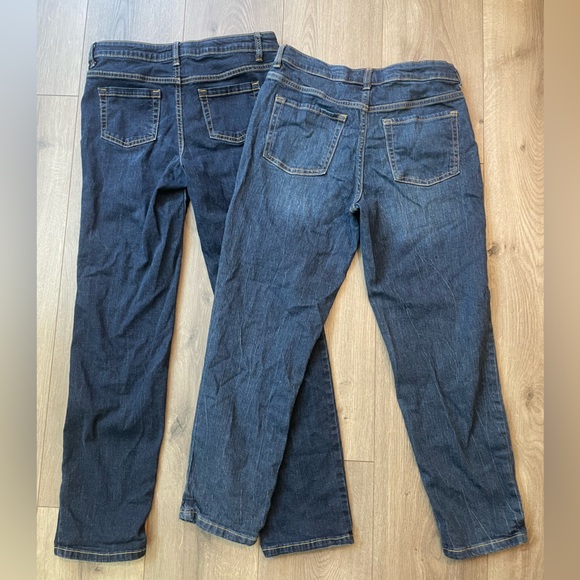 Girls jeans size 14 Cat & Jack 2 pair - Picture 2 of 4